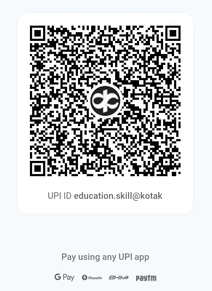 UPI QR code for education.skill@kotak
